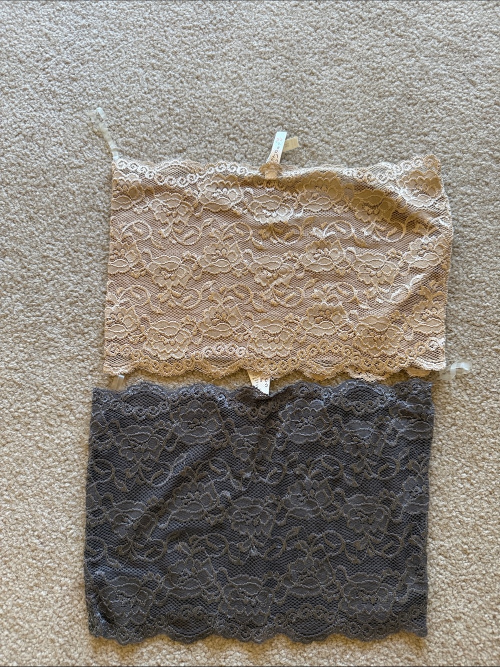 Lace bandu Layering  - Beige and Charcoal